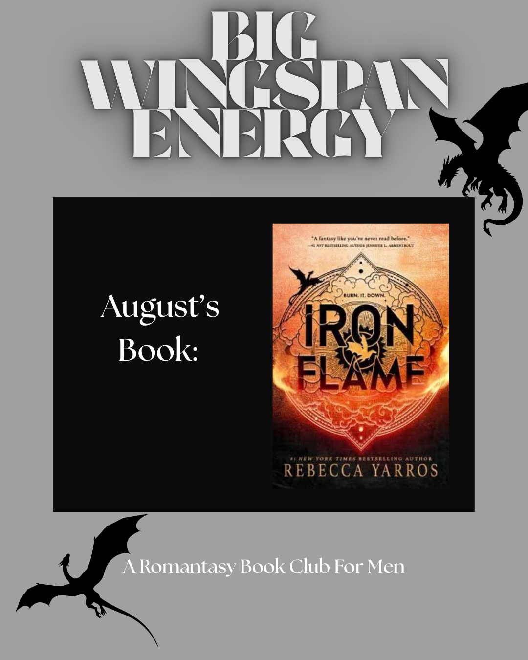 August Big Wingspan Energy Men's Book Club Ticket