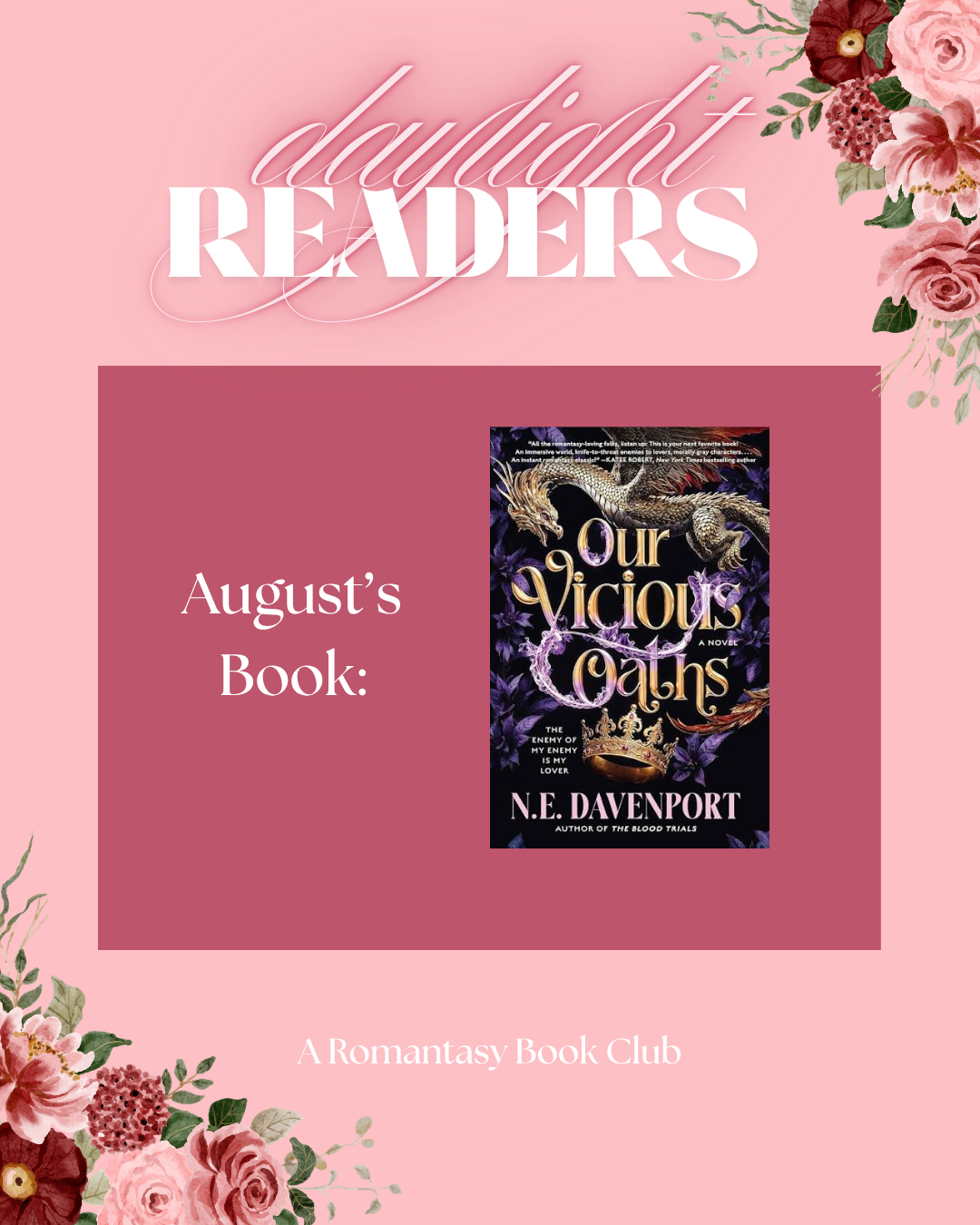 August Daylight Readers Book Club Ticket