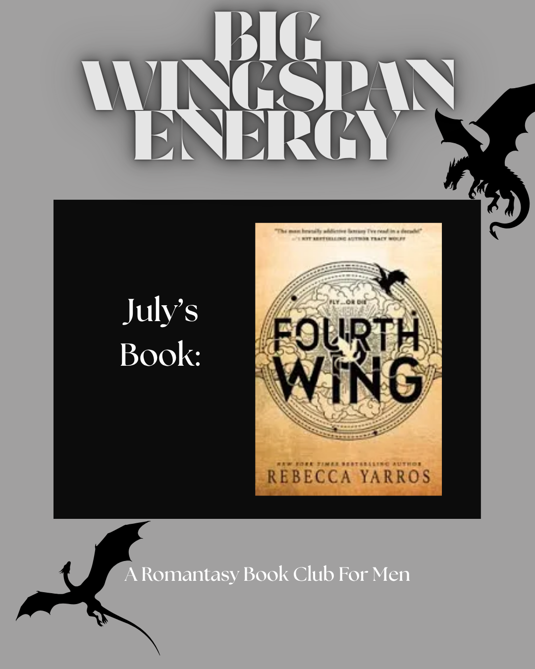 July Big Wingspan Energy Men's Book Club Ticket