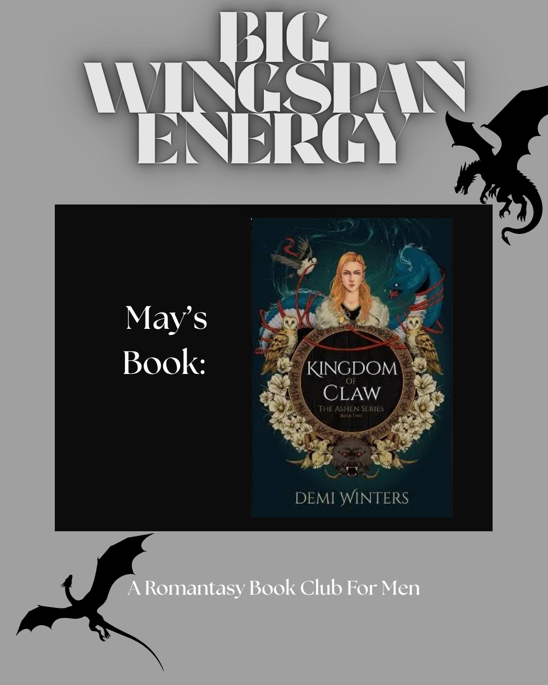 May Big Wingspan Energy Men's Book Club Ticket