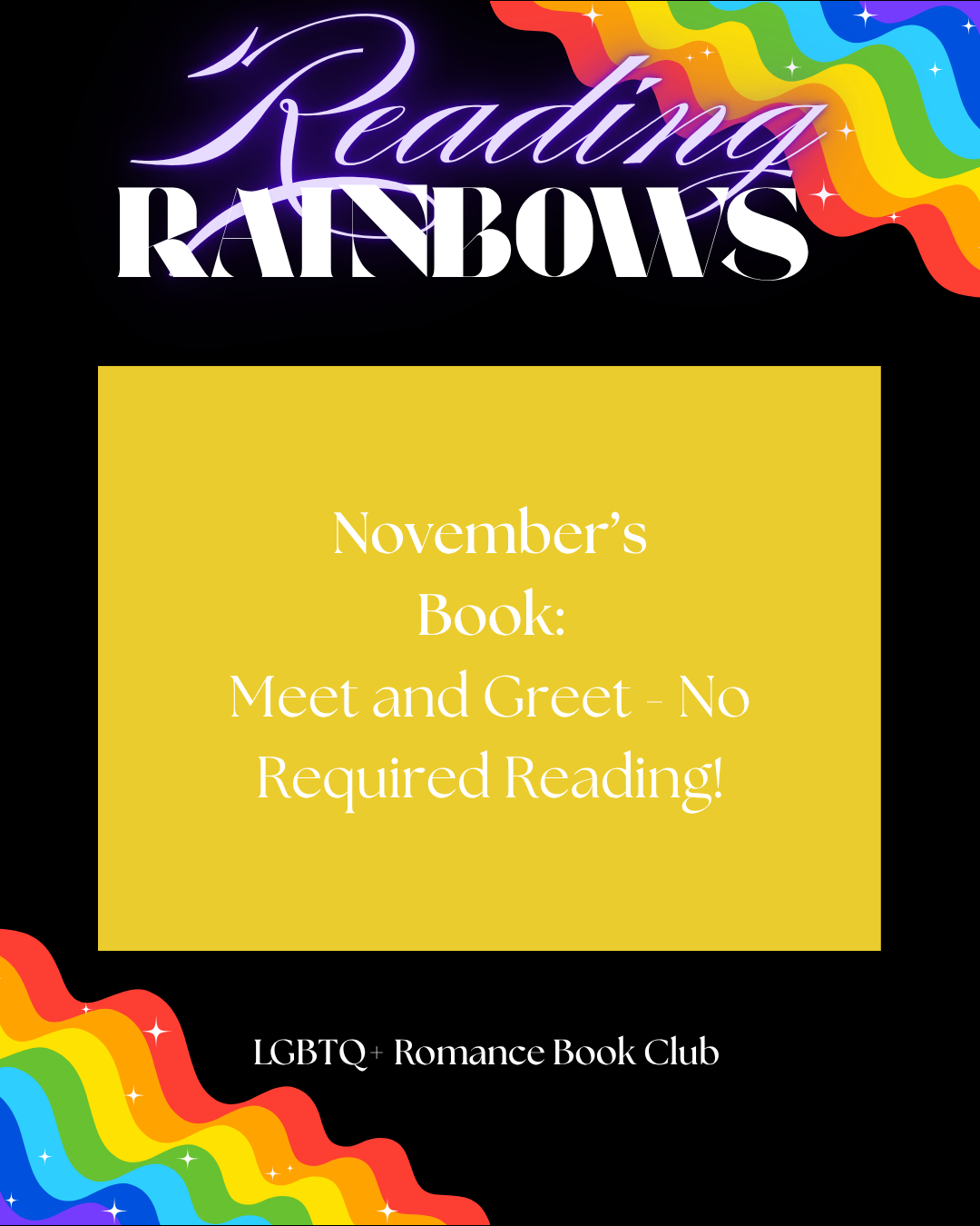 November Reading Rainbows Book Club